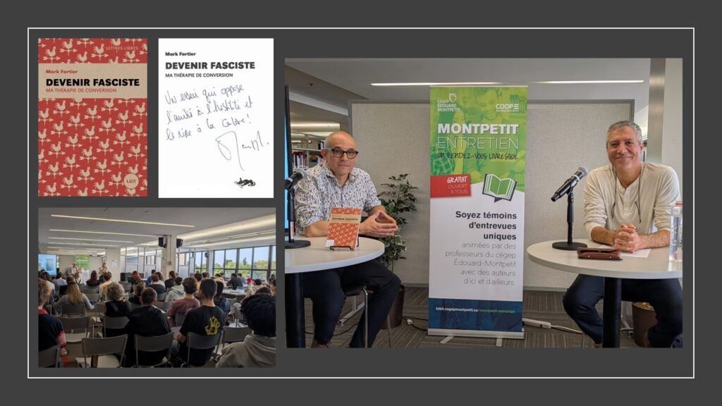 La captation vidéo du Montpetit entretien avec Mark Fortier, maintenant disponible en ligne !