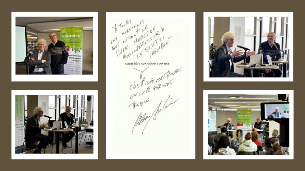 La captation vidéo du Montpetit entretien avec Alain Saulnier, maintenant disponible en ligne !