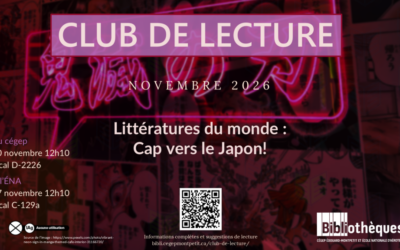 Cap vers le Japon, le thème de notre prochain club de lecture!