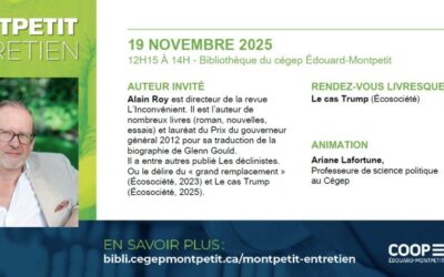 Alain Roy est le prochain invité du Montpetit entretien